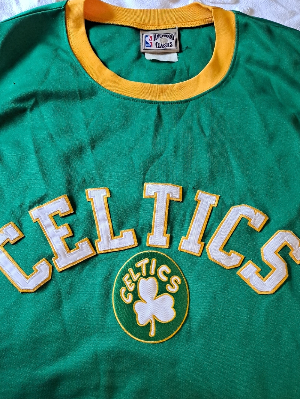 Hardwood Classics Boston Celtics Green & Yellow Jersey Shirt